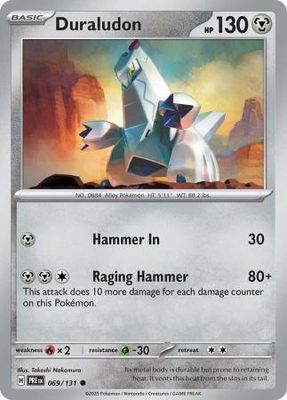 Duraludon - 069/131 - Common Scarlet &amp; Violet: Prismatic Evolutions Singles