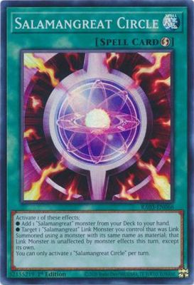 Salamangreat Circle - RA03-EN066 - Super Rare 1st Edition Quarter Century Bonanza 1st Edition Singles