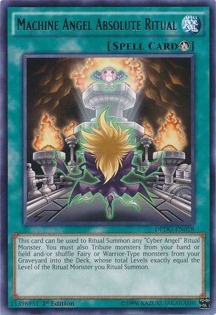 Machine Angel Absolute Ritual - DPDG-EN018 - Rare 1st Edition Duelist Pack: Dimensional Guardians Singles