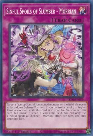 Sinful Spoils of Slumber - Morrian - LEDE-EN075 - Common 1st Edition Legacy of Destruction [LEDE] 1st Edition Singles (espanol)