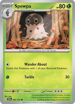 Spewpa - 006/191 - Common Scarlet &amp; Violet: Surging Sparks Singles