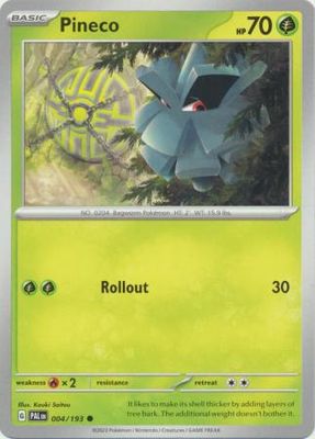 Pineco - 004/193 - Common Scarlet &amp; Violet: Paldea Evolved Singles