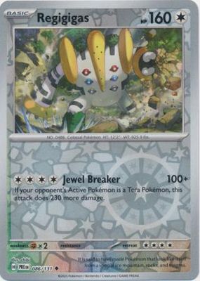 Regigigas - 086/131 - Uncommon Reverse Holo Scarlet &amp; Violet: Prismatic Evolutions Reverse Holo Singles