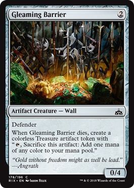 Gleaming Barrier 178/196 Rivals of Ixalan Singles (espanol)