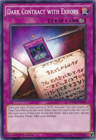 Dark Contract with Errors - DOCS-EN069 - Common 1st Edition Dimension of Chaos 1st Edition Singles (espanol)