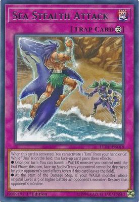 Sea Stealth Attack - LEDU-EN018 - Rare 1st Edition Legendary Duelists Singles