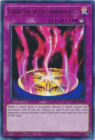 Cursed Seal of the Forbidden Spell - RA03-EN076 - Ultra Rare 1st Edition Quarter Century Bonanza 1st Edition Singles