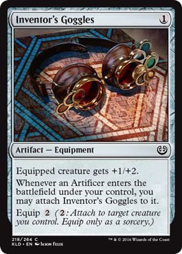 Inventor&#39;s Goggles 218/264 - Kaladesh Singles