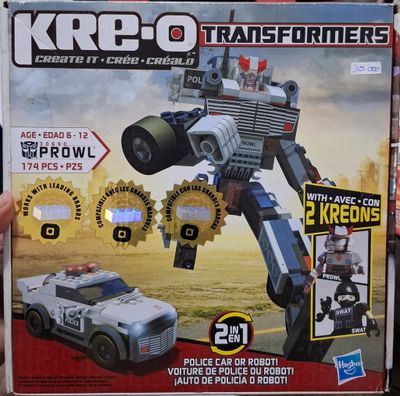 SH7 Kre-o Transformers Figura Armable Prowl Figura Nueva Sellada