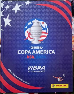 SH7 Copa América USA 2024 Album Panini Futbol Tapa Dura *Faltan 77 Postales*