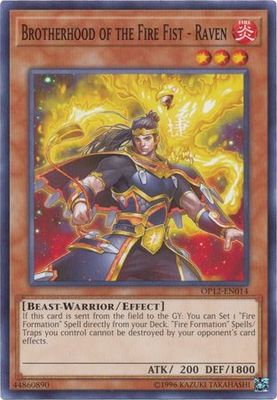 Brotherhood of the Fire Fist - Raven - OP12-EN014 - Common Unlimited OTS Tournament Pack 12 (OP12) (espanol)