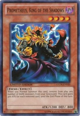 Prometheus, King of the Shadows - GLD4-EN020 - Common Limited Edition Gold Series 4: Pyramid Edition [GLD4]