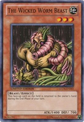 The Wicked Worm Beast - GLD4-EN003 - Common Limited Edition Gold Series 4: Pyramid Edition [GLD4]