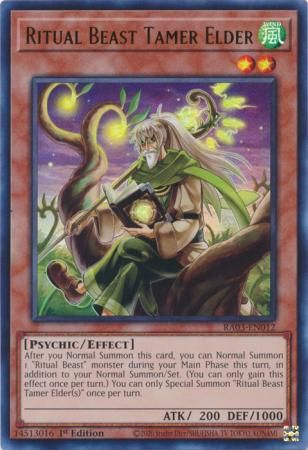 Ritual Beast Tamer Elder - RA03-EN012 - Ultra Rare 1st Edition Quarter Century Bonanza 1st Edition Singles