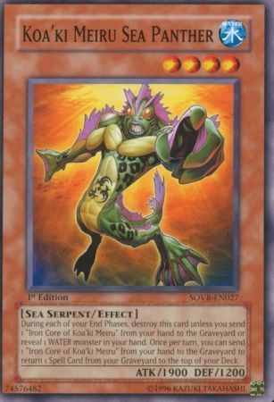 Koa&#39;ki Meiru Sea Panther - SOVR-EN027 - Common 1st Edition Stardust Overdrive [SOVR] 1st Edition Singles