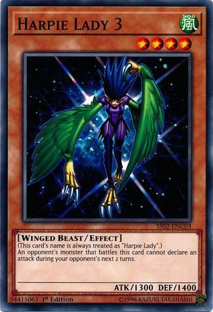 Harpie Lady 3 - SS02-ENC03 - Common 1st Edition Speed Duel Starter Decks: Duelists of Tomorrow Singles