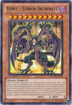 Yubel - Terror Incarnate - RYMP-EN071 - Rare 1st Edition Ra Yellow Mega Pack 1st Edition Singles