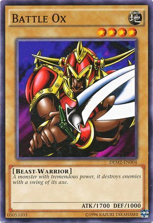 Battle Ox - DEM2-EN004 - Common Unlimited Yu-Gi-Oh! Promo Cards (espanol)