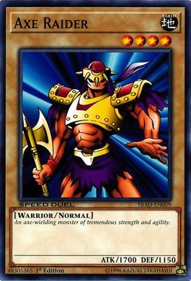 Axe Raider - SBAD-EN009 - Common 1st Edition Speed Duel: Attack from the Deep Singles (espanol)