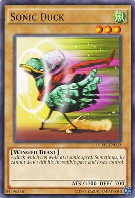Sonic Duck - DEM2-EN009 - Common Unlimited Yu-Gi-Oh! Promo Cards (espanol)