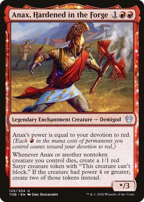 Anax, Hardened in the Forge 125/254 - Theros Beyond Death (THB)
