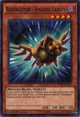 Raidraptor - Singing Lanius - WIRA-EN018 - Common 1st Edition Wing Raiders 1st Edition Singles