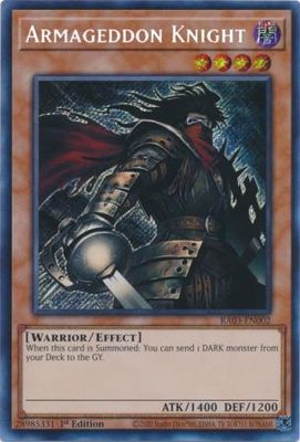 Armageddon Knight - RA03-EN002 - Secret Rare 1st Edition Quarter Century Bonanza 1st Edition Singles
