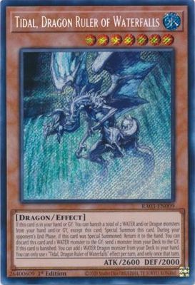 Tidal, Dragon Ruler of Waterfalls - RA03-EN009 - Secret Rare 1st Edition Quarter Century Bonanza 1st Edition Singles