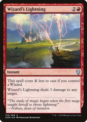 Wizard&#39;s Lightning 152/269 - Dominaria (DOM)