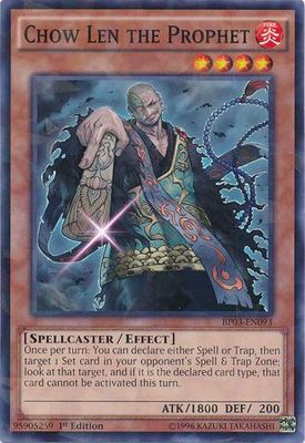 Chow Len the Prophet - BP03-EN093 - Shatterfoil Rare 1st Edition Battle Pack 3: Monster League Shatterfoil Rare 1st Edition Singles