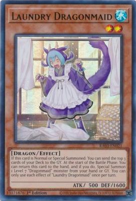 Laundry Dragonmaid - RA03-EN021 - Ultra Rare 1st Edition Quarter Century Bonanza 1st Edition Singles