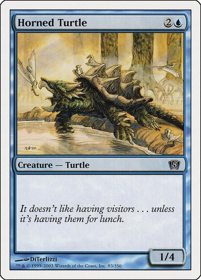 Horned Turtle 83/350- 8th Edition (8ED)