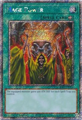 Mage Power - RA03-EN113 - Platinum Secret Rare 1st Edition Quarter Century Bonanza 1st Edition Singles