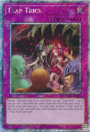 Trap Trick - RA03-EN078 - Platinum Secret Rare 1st Edition Quarter Century Bonanza 1st Edition Singles