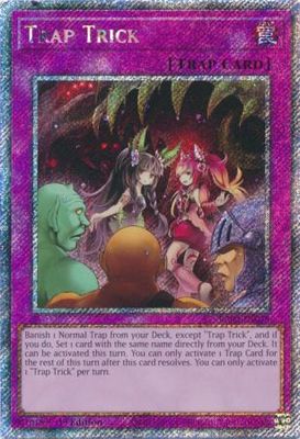 Trap Trick - RA03-EN078 - Platinum Secret Rare 1st Edition Quarter Century Bonanza 1st Edition Singles