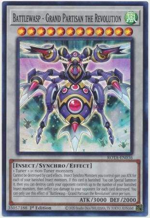 Battlewasp - Grand Partisan the Revolution - ROTA-EN036 - Super Rare 1st Edition Rage of the Abyss 1st Edition Singles