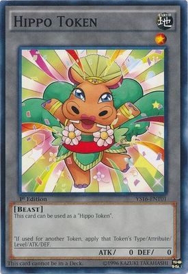 Hippo Token (Orange) - YS16-ENT01 - Common 1st Edition Starter Deck Yuya 1st Edition Singles