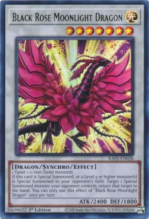 Black Rose Moonlight Dragon - RA03-EN038 - Ultra Rare 1st Edition Quarter Century Bonanza 1st Edition Singles