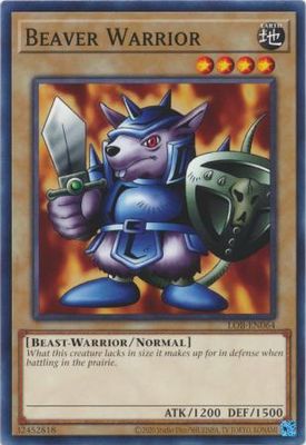 Beaver Warrior - LOB-EN064 - Common Unlimited (25th Reprint) Legend of Blue Eyes White Dragon 25th Anniversary (espanol)