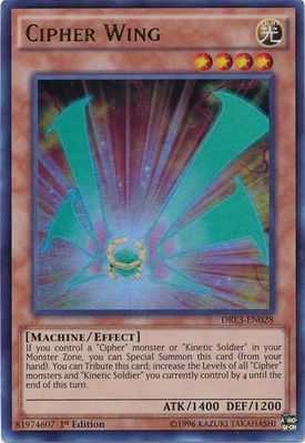 Cipher Wing - DRL3-EN028 - Ultra Rare 1st Edition Dragons of Legend Unleashed 1st Edition Singles