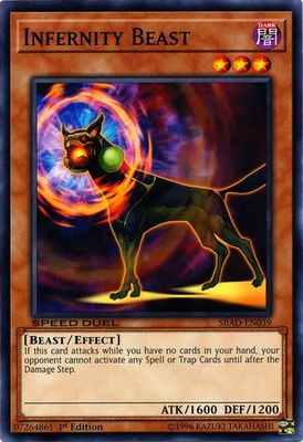 Infernity Beast - SBAD-EN039 - Common 1st Edition Speed Duel: Attack from the Deep Singles (espanol)