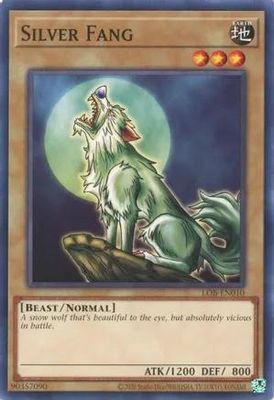 Silver Fang - LOB-EN010 - Common Unlimited (25th Reprint) Legend of Blue Eyes White Dragon 25th Anniversary (espanol)