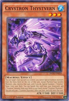 Crystron Thystvern - INOV-EN019 - Common 1st Edition Invasion Vengeance 1st Edition Singles