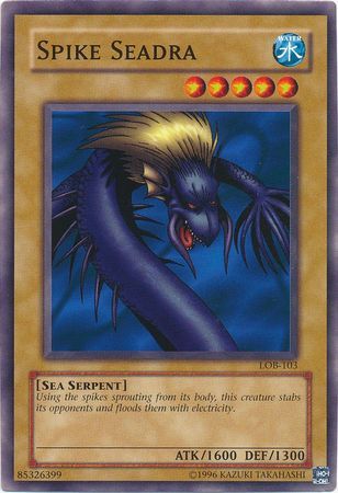 Spike Seadra - LOB-103 - Common Unlimited Legend Of Blue Eyes White Dragon [LOB] Unlimited Singles (espanol)