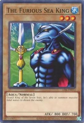 The Furious Sea King - LOB-EN033 - Common Unlimited (25th Reprint) Legend of Blue Eyes White Dragon 25th Anniversary (espanol)