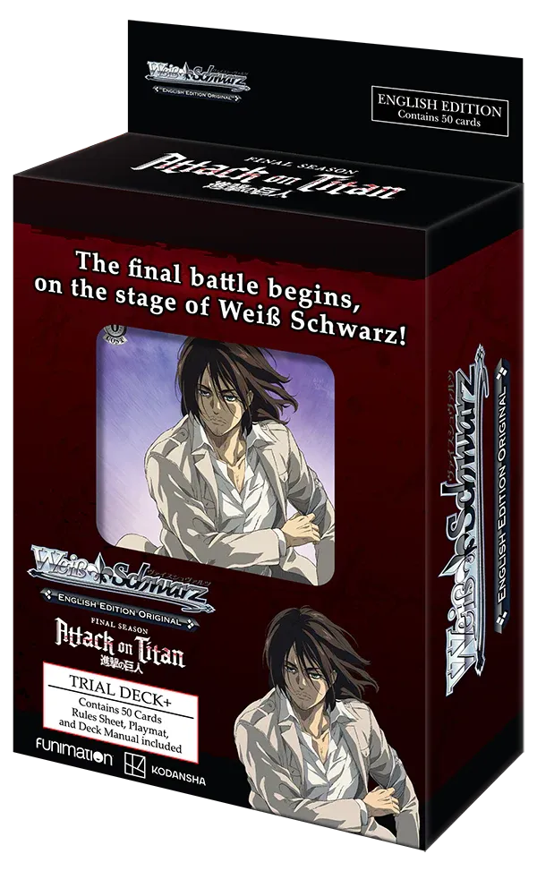 SH7 Attack On Titan Weiss Schwarz Trial Deck Nuevo Sellado