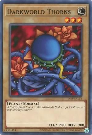 Darkworld Thorns - LOB-EN114 - Common Unlimited (25th Reprint) Legend of Blue Eyes White Dragon 25th Anniversary