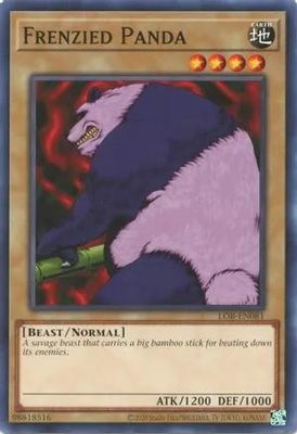 Frenzied Panda - LOB-EN081 - Common Unlimited (25th Reprint) Legend of Blue Eyes White Dragon 25th Anniversary (espanol)