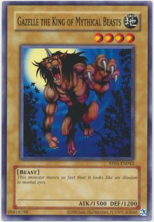 Gazelle the King of Mythical Beasts - RP01-EN043 - Common - Reprint Retro Pack: 2020 Reprint (RP01) Singles