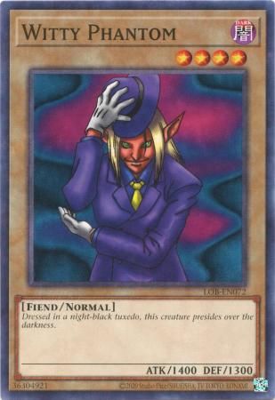 Witty Phantom - LOB-EN072 - Common Unlimited (25th Reprint) Legend of Blue Eyes White Dragon 25th Anniversary (espanol)